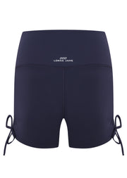Lorna Jane Rouched Cheeky Bike Shorts - Ash Blue