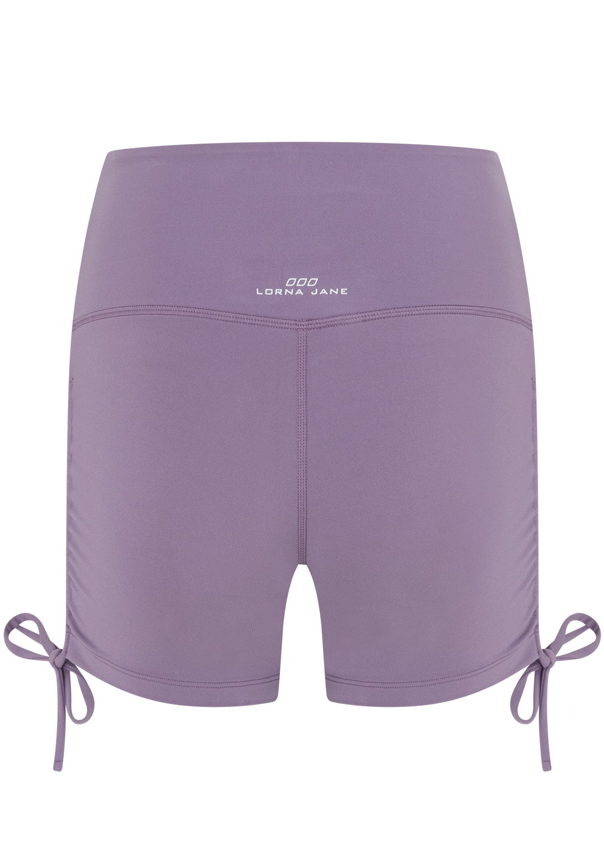Lorna Jane Rouched Cheeky Bike Shorts - Purple Dusk