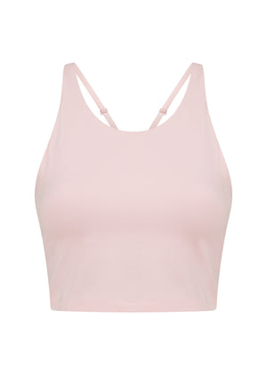 Lorna Jane Rewind Tank Bra Combo - Pale Peony