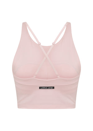 Lorna Jane Rewind Tank Bra Combo - Pale Peony