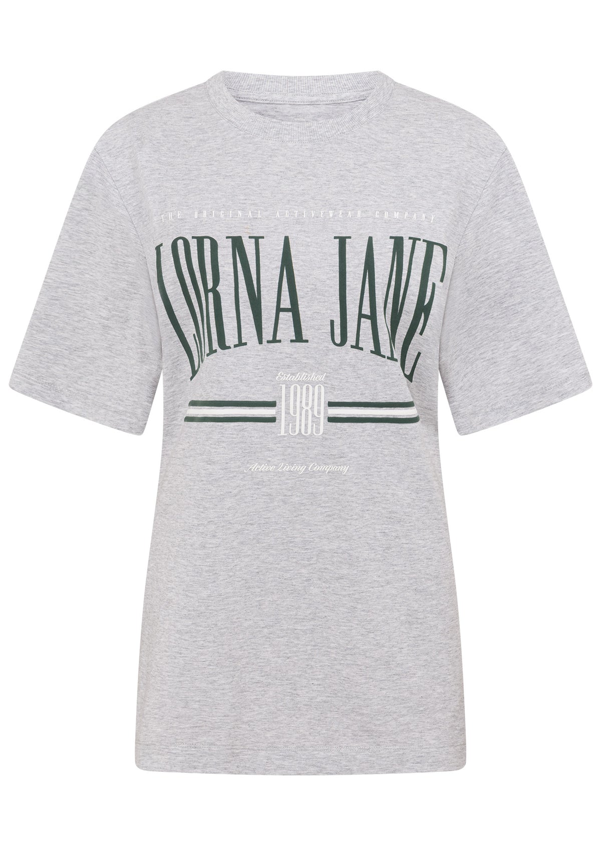 Lorna Jane Faculty Relaxed Fit Tee - Grey Marl