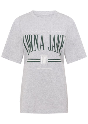Lorna Jane Faculty Relaxed Fit Tee - Grey Marl
