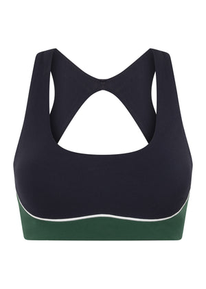 Lorna Jane Momentum High Support Sports Bra - Midnight Blue