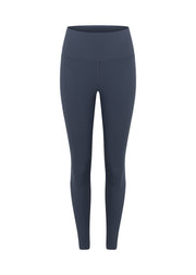 Lorna Jane Second Nature Luxe Rib Ankle Biter Leggings - Dark Powder Grey