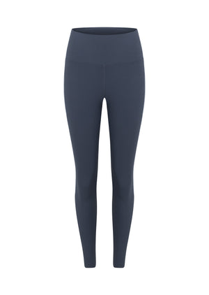 Lorna Jane Second Nature Luxe Rib Ankle Biter Leggings - Dark Powder Grey