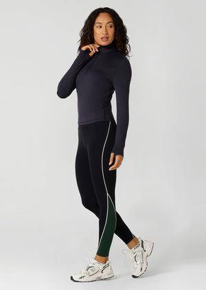 Lorna Jane Iconic Active 1/4 Zip Top - Midnight Blue