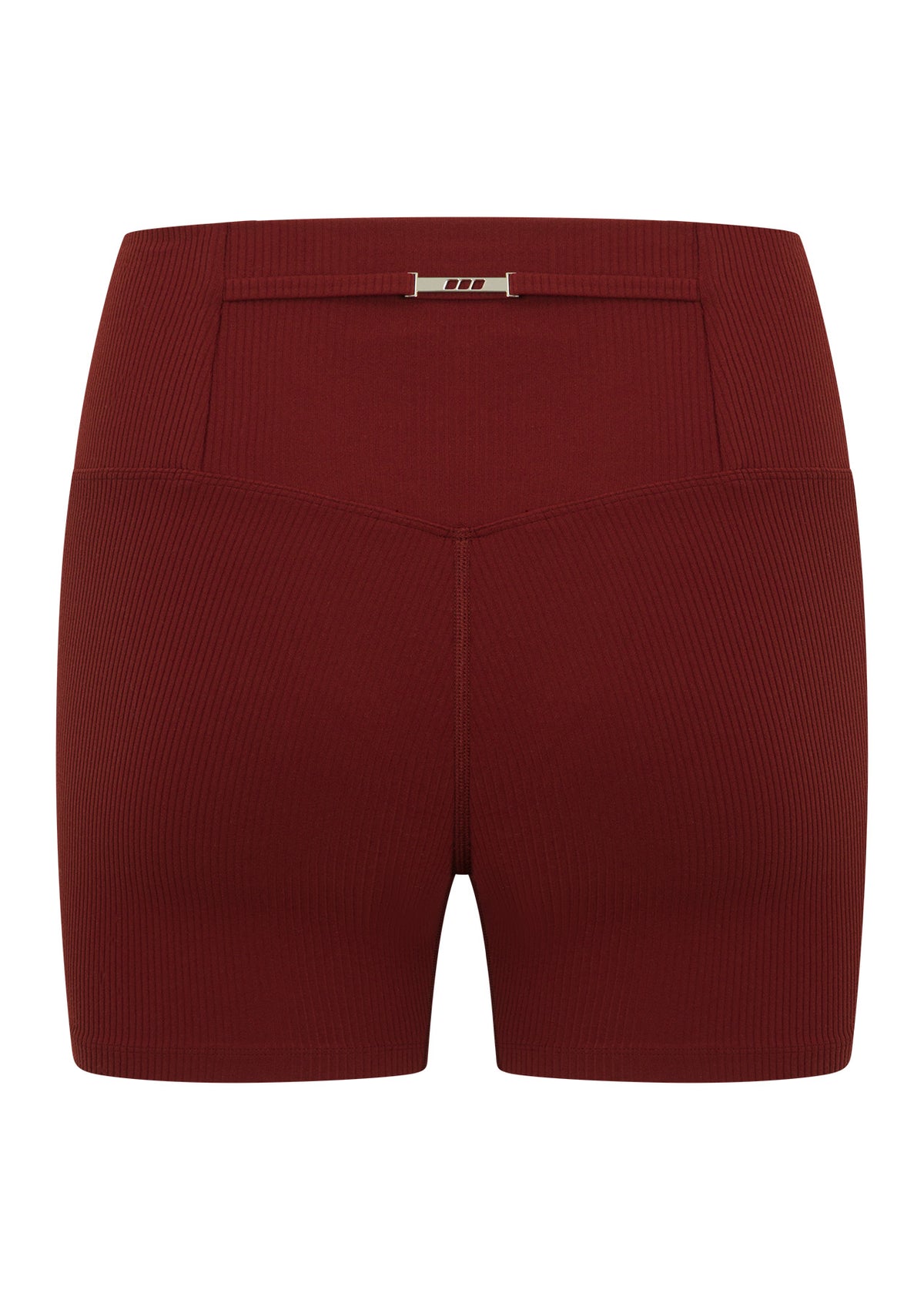 Lorna Jane Dolce Vita Rib 12cm Bike Shorts - Dark Ruby