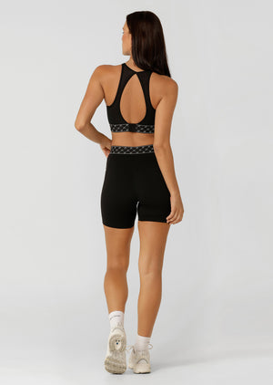 Lorna Jane Stand Out High Support Sports Bra - Recycled Black