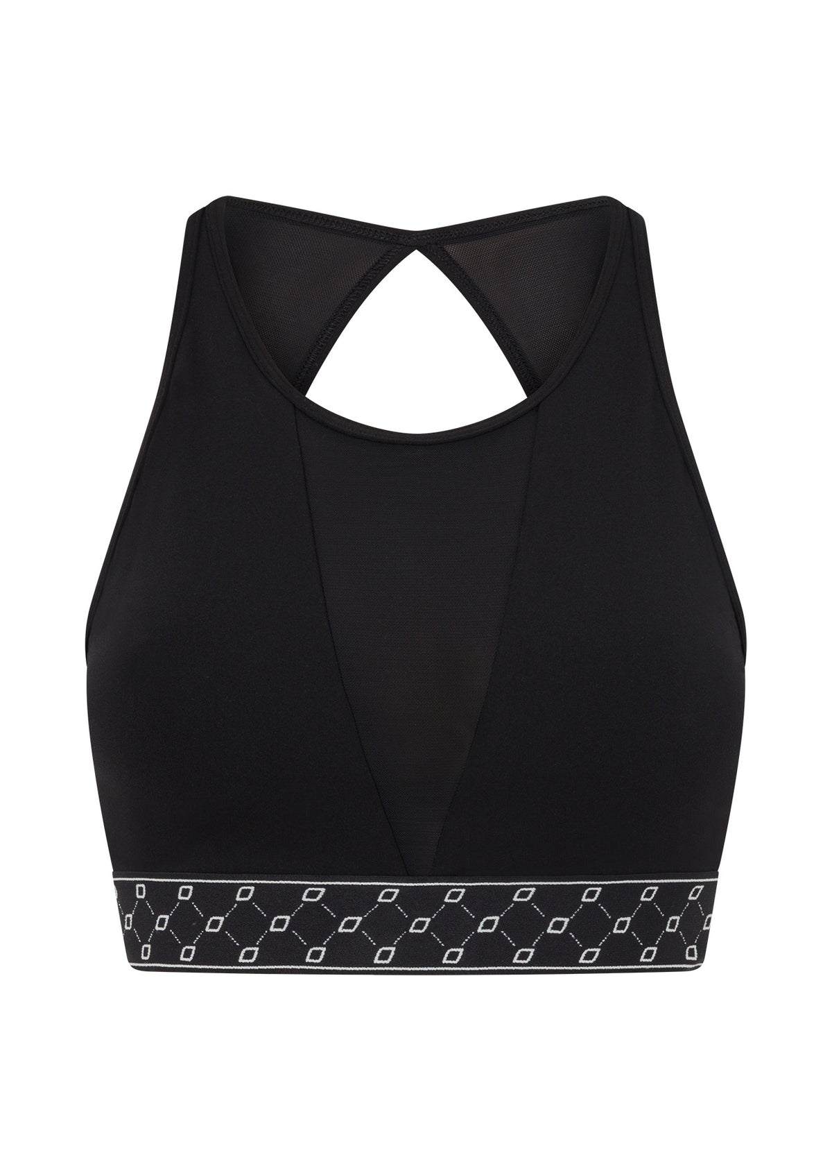 Lorna Jane Stand Out High Support Sports Bra - Recycled Black