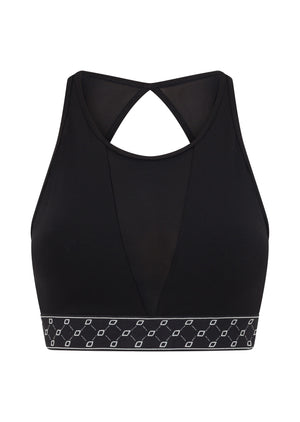 Lorna Jane Stand Out High Support Sports Bra - Recycled Black
