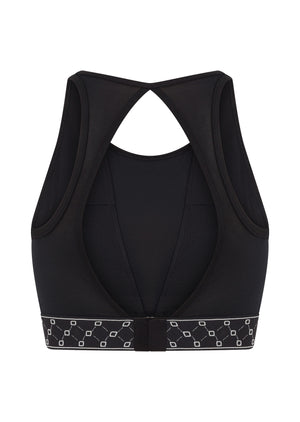 Lorna Jane Stand Out High Support Sports Bra - Recycled Black