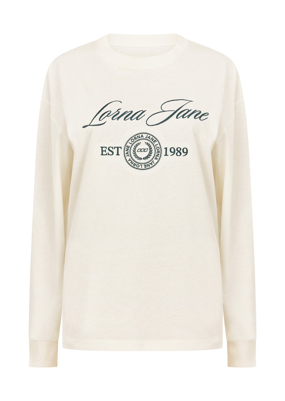 Lorna Jane Country Club Long Sleeve T-Shirt - Porcelain