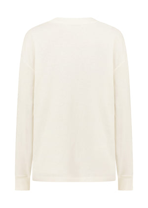 Lorna Jane Country Club Long Sleeve T-Shirt - Porcelain