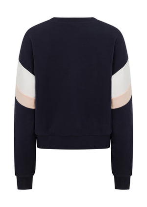 Lorna Jane Soft Touch College Lounge Sweat - Midnight Blue