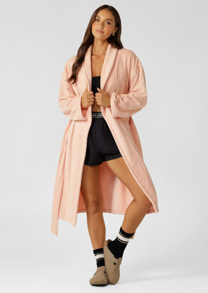 Lorna Jane R&R Lounge Robe - Dream Pink