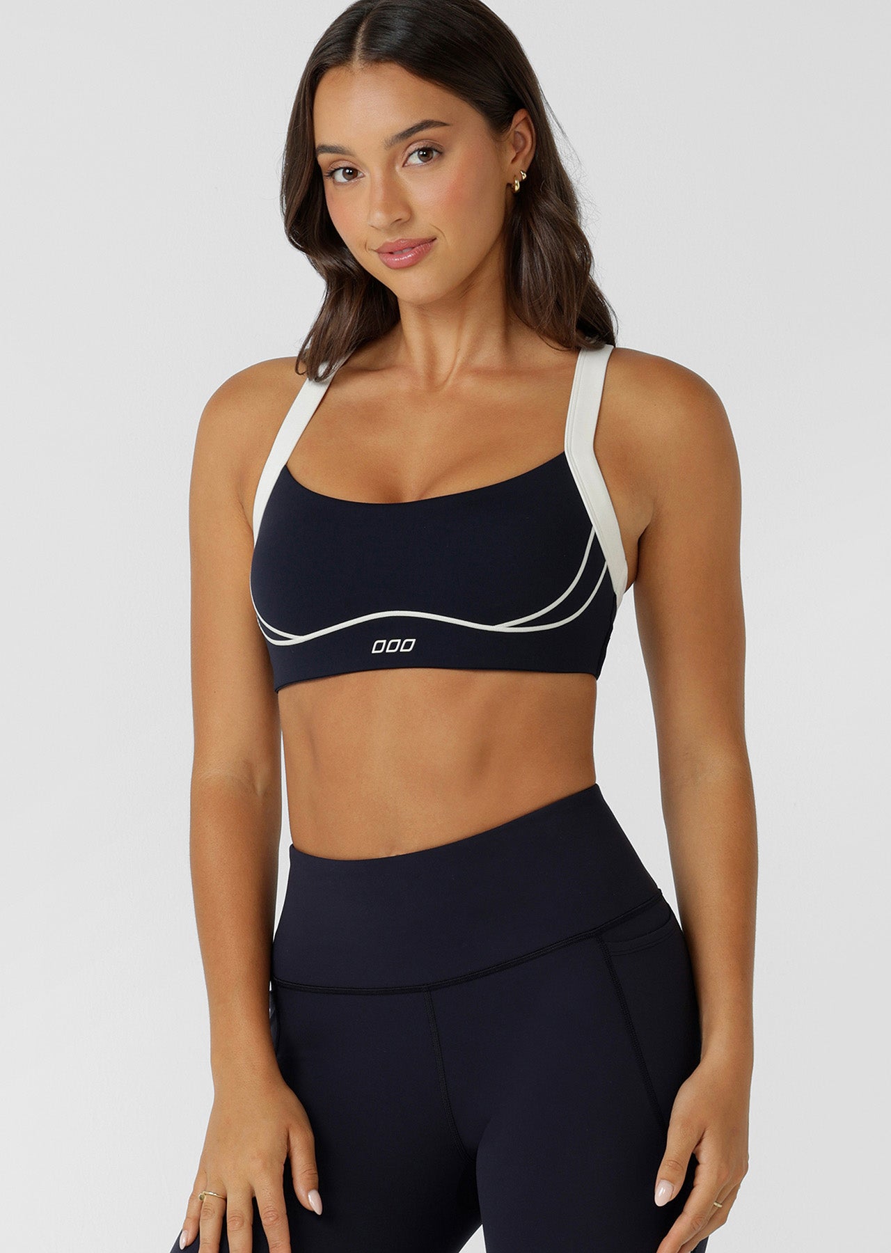 Lorna Jane Speed Set High Support Sports Bra - Midnight Blue
