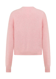 Lorna Jane Boucle Knit Bomber Jacket - Pale Peony