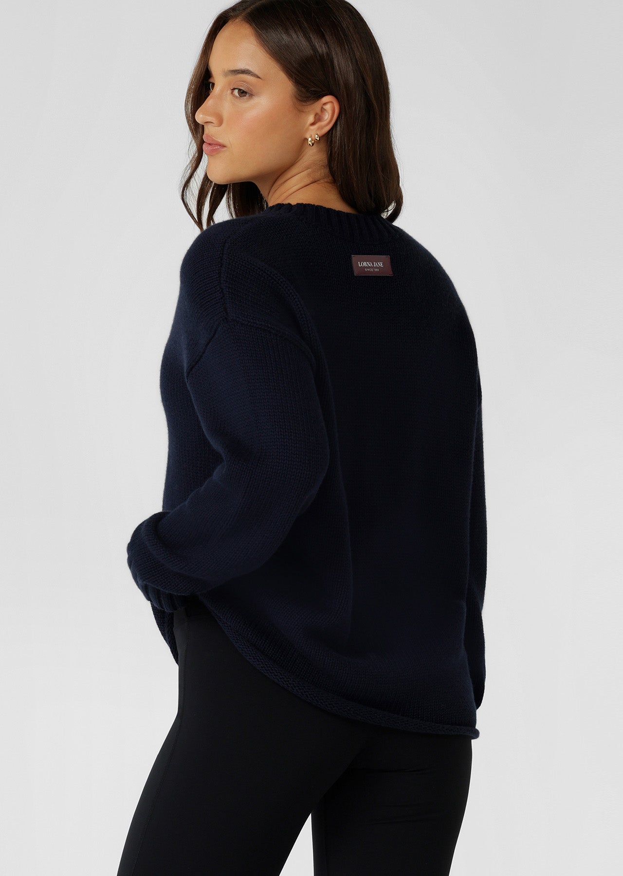 Lorna Jane Coastline Knit Jumper - Midnight Blue