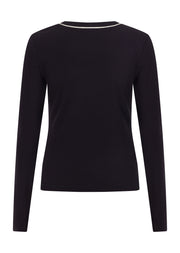 Lorna Jane Streamline Rib Long Sleeve Top - Midnight Blue