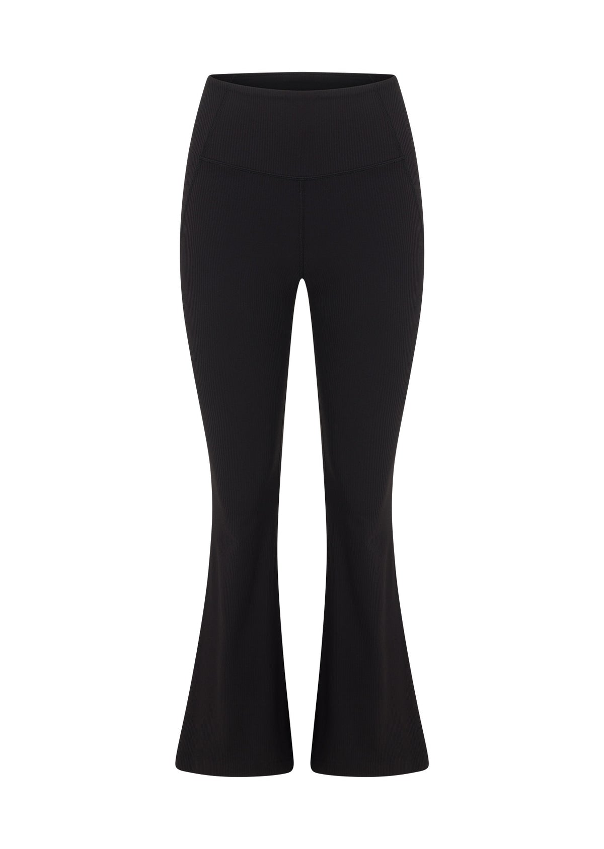 Lorna Jane Irresistible Stomach Support Rib Flared Leggings - Black