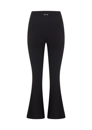 Lorna Jane Irresistible Stomach Support Rib Flared Leggings - Black