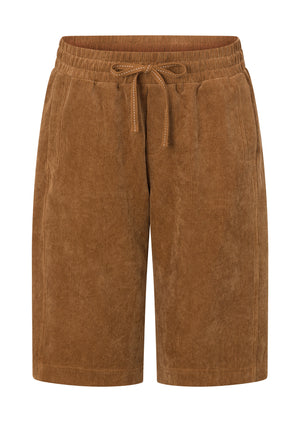 Lorna Jane Limited Edition Cord Flashdance 3/4 Shorts - Caramelised Sugar