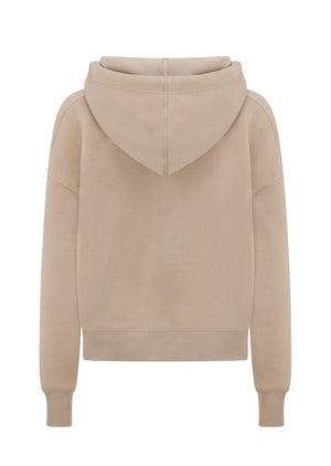 Lorna Jane Limited Edition Lotus Hoodie - Light Oxford Tan
