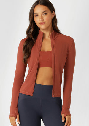 Lorna Jane Iconic Active Zip Through - Spice