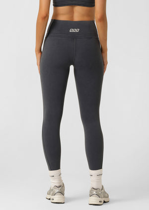 Lorna Jane Fade Out Washed Ankle Biter Leggings - Washed Black