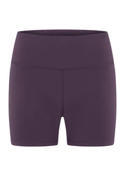Lorna Jane Limited Edition Lotus No Chafe 12cm Bike Shorts - Midnight Plum