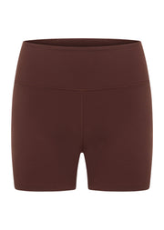 Lorna Jane Limited Edition Lotus No Chafe 12cm Bike Shorts - Truffle