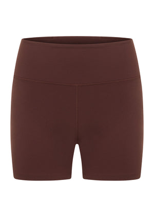 Lorna Jane Limited Edition Lotus No Chafe 12cm Bike Shorts - Truffle