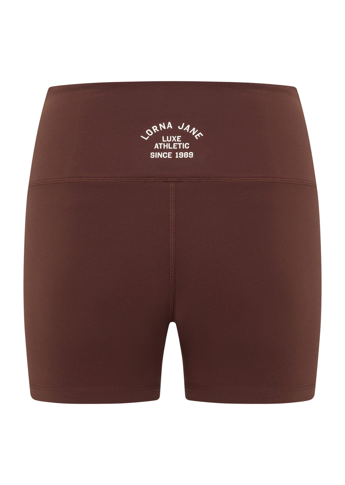 Lorna Jane Limited Edition Lotus No Chafe 12cm Bike Shorts - Truffle