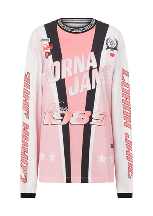 Lorna Jane Moto Club Long Sleeve T-Shirt - Moto Print