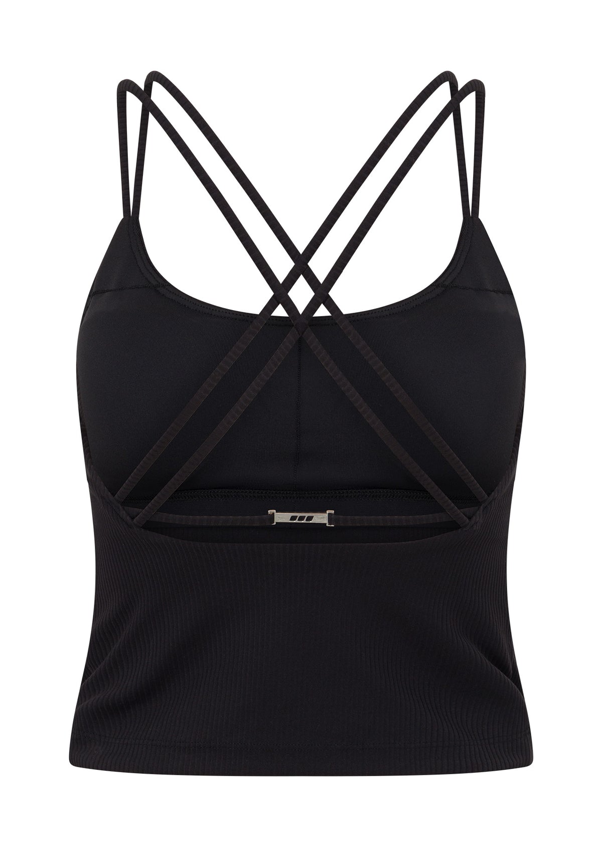 Lorna Jane Irresistible Rib Bra Tank Combo - Black