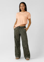 Lorna Jane Flashdance Wide Leg Cargo Pants - Dark Khaki Haze