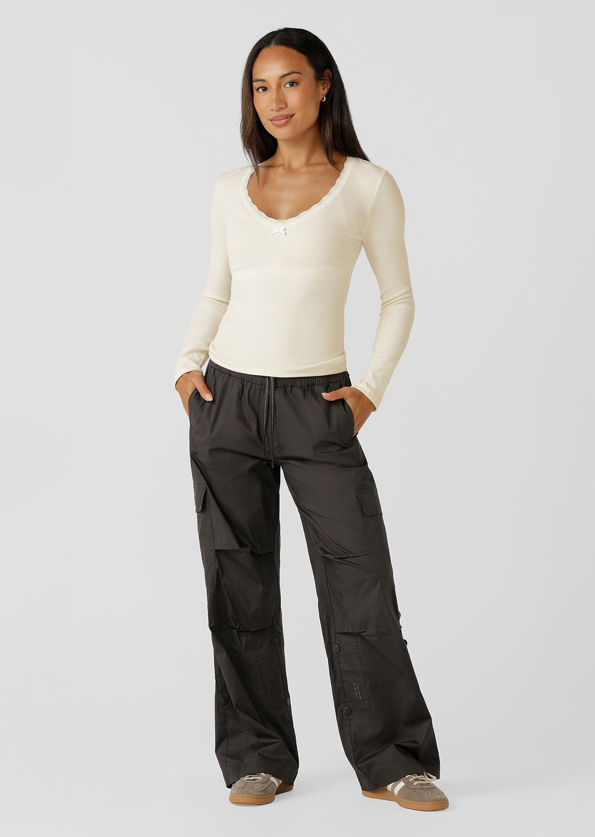 Lorna Jane Flashdance Wide Leg Cargo Pants - Volcano