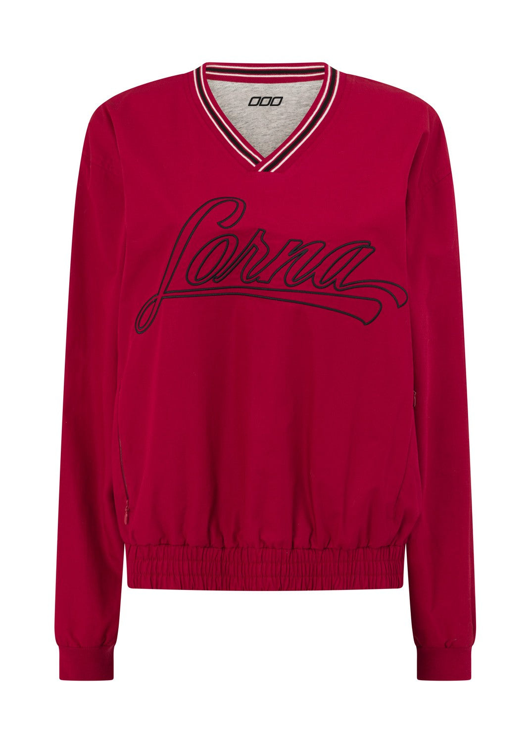 Lorna Jane Home Run V Neck Popover - Dark Red