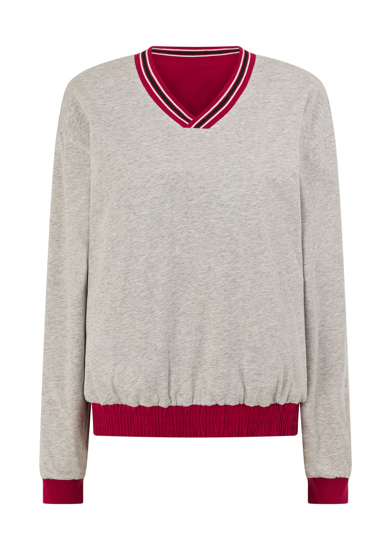Lorna Jane Home Run V Neck Popover - Dark Red