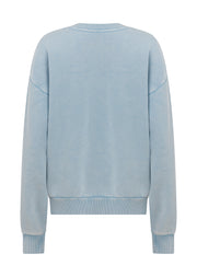 Lorna Jane College Collection Washed Sweat - Washed Vibrant Sky