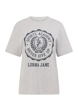Lorna Jane Sports Academy T-Shirt - Light Grey Marl