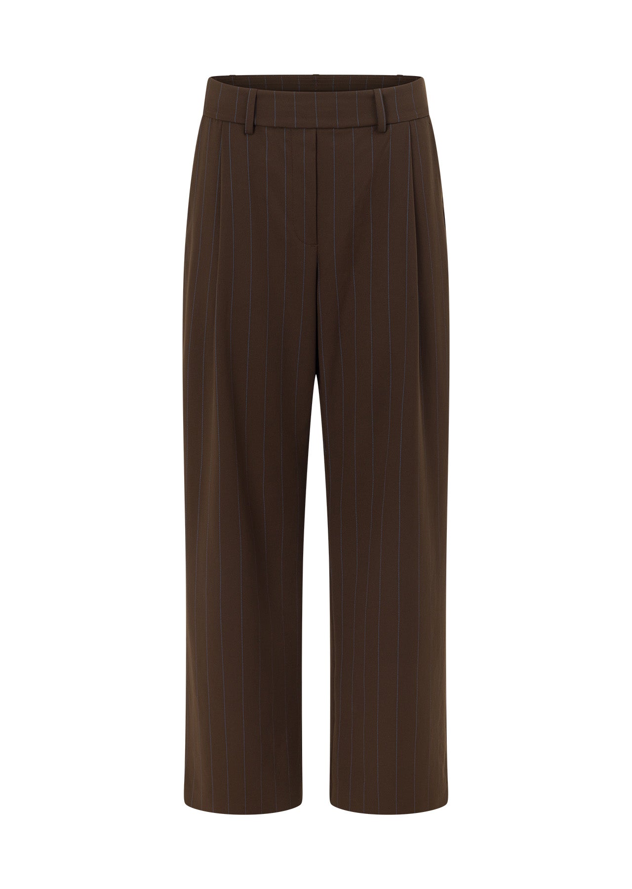 Lorna Jane The Everything Pinstripe Pants - Espresso Pinstripe