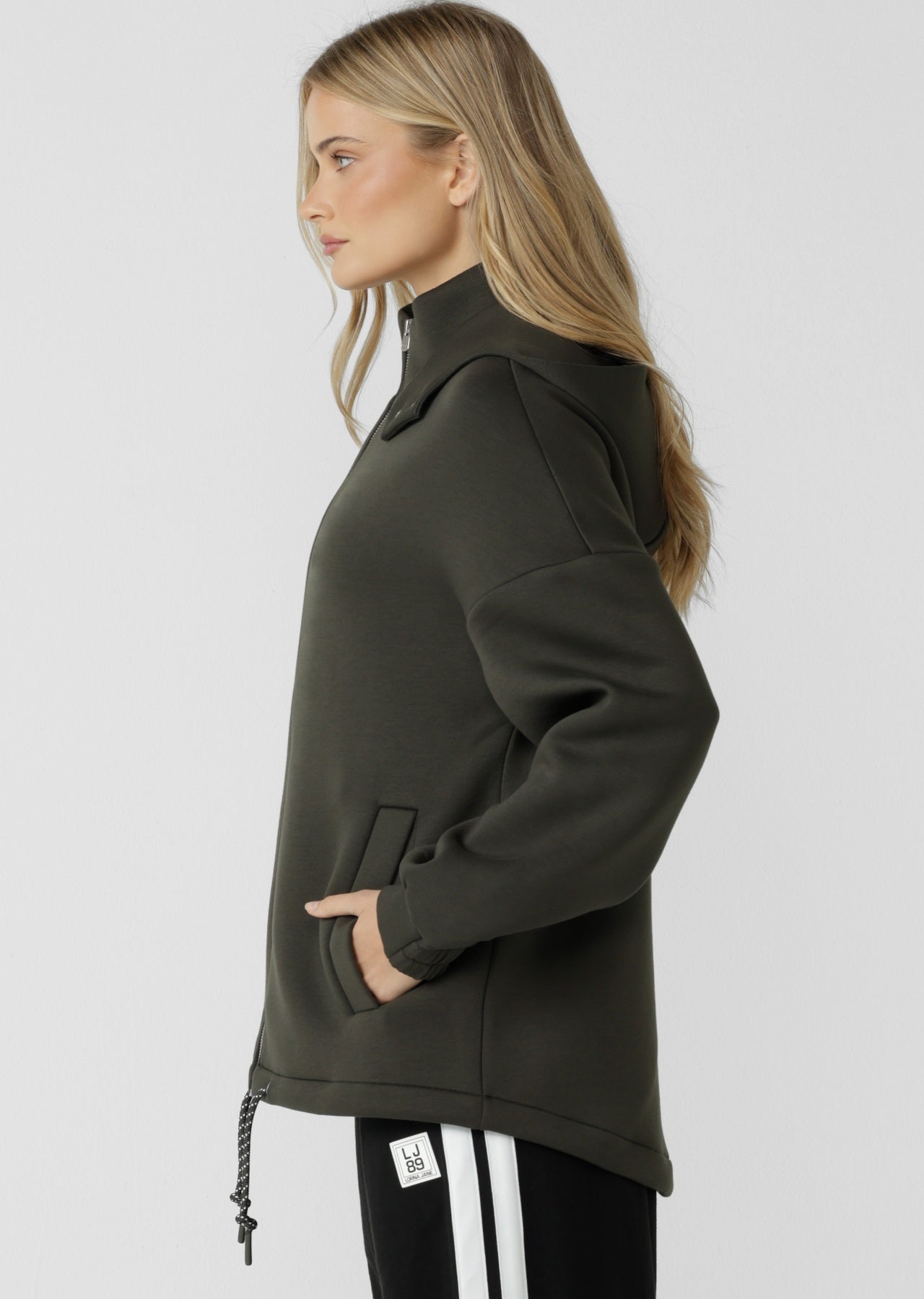 Lorna Jane Easy Oversized Parka - Dark Luxury Green
