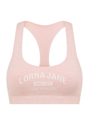 Lorna Jane Tiebreaker High Support Sports Bra - Enchanted Pink Marl