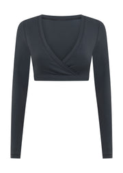 Lorna Jane Wrap It Up Long Sleeve Bra Top - Canyon