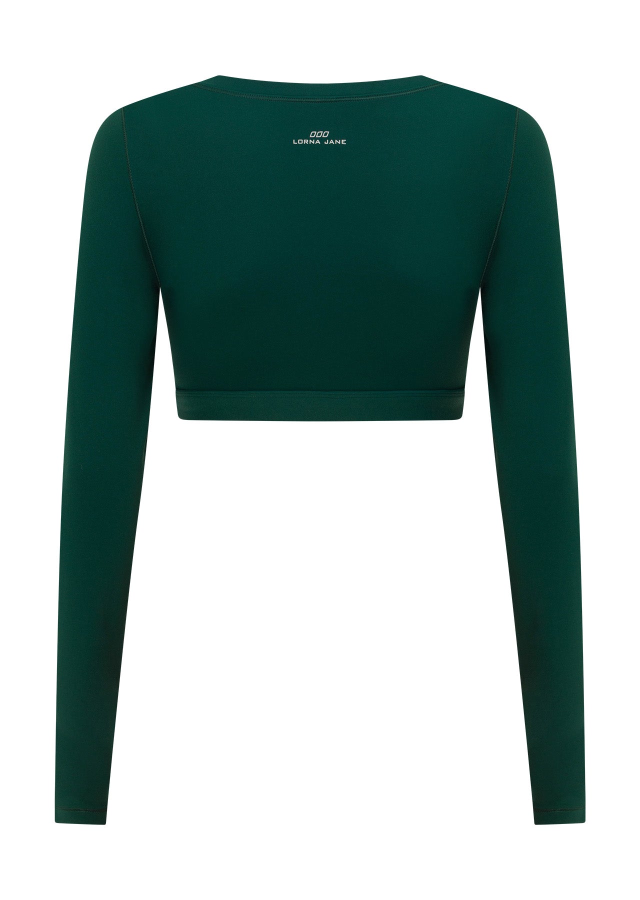 Lorna Jane Wrap It Up Long Sleeve Bra Top - Midnight Green