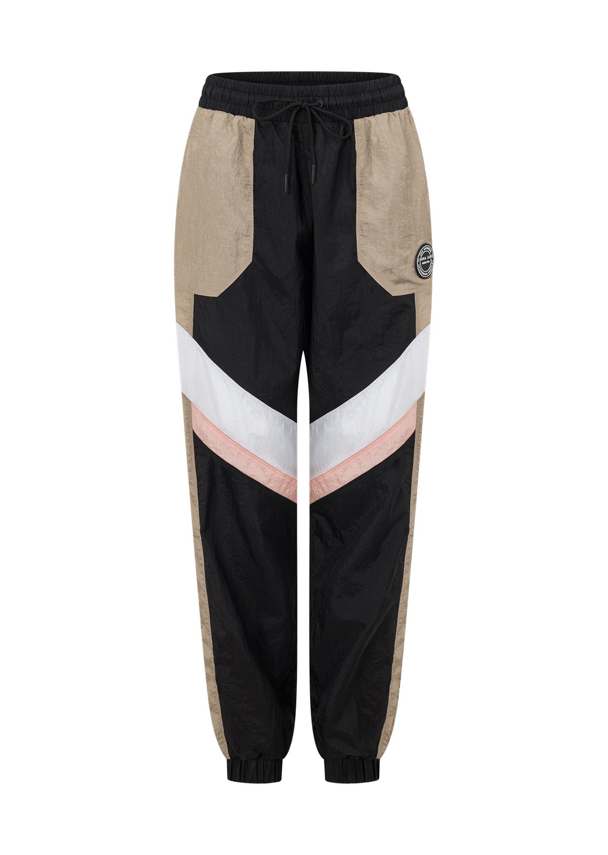 Lorna Jane Get Physical Colourblock Active Pants - Dark Off White Multi