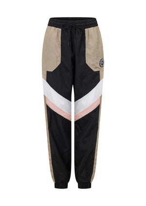Lorna Jane Get Physical Colourblock Active Pants - Dark Off White Multi