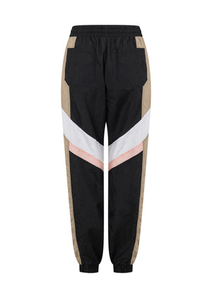 Lorna Jane Get Physical Colourblock Active Pants - Dark Off White Multi