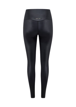 Lorna Jane Wet Look Full Length Leggings - Black